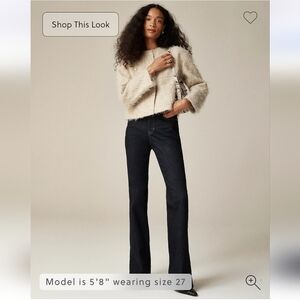 NWT J.Crew Women’s Bootcut jeans Sz 27 $158 Resin Rinse Flawed